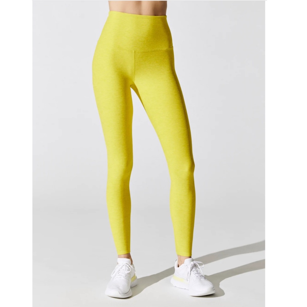 BEYOND YOGA Spacedye Caught in the Midi High Waisted Legging - LEMON CITRON / S
